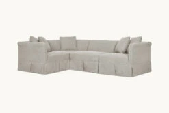 Dalia L-Shape Sectional Slipcover Only 39 Dalia L-Shape Sectional Slipcover Only -SIXPENNY STORE dalia lshape sectional medium weight linen jasmine rice product slipcover
