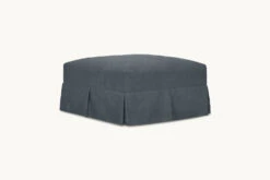 Dalia Ottoman 32 Dalia Ottoman -SIXPENNY STORE dalia ottoman light weight linen black pepper product chair