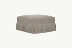 Dalia Ottoman 33 Dalia Ottoman -SIXPENNY STORE dalia ottoman light weight linen cracked pepper product chair