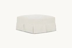 Dalia Ottoman 36 Dalia Ottoman -SIXPENNY STORE dalia ottoman light weight linen water lily product chair