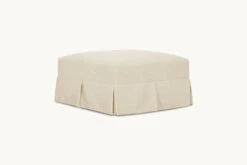 Dalia Ottoman 39 Dalia Ottoman -SIXPENNY STORE dalia ottoman medium weight linen warm oatmeal product chair