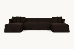 Dalia U-Shape Sectional Slipcover Only -SIXPENNY STORE dalia ushape sectional recycled poly weave common ground product slipcover