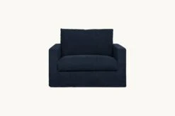 Devyn Chair Slipcover Only -SIXPENNY STORE devyn chair cotton canvas ancient indigo product slipcover