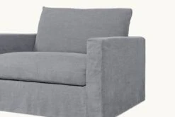 Devyn Chair Slipcover Only -SIXPENNY STORE devyn chair light weight linen ink cap product PDP5 slipcover