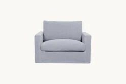 Devyn Chair Slipcover Only -SIXPENNY STORE devyn chair washed cotton linen dried lavender product slipcover