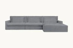 Devyn Chaise Sectional -SIXPENNY STORE devyn chaise sectional light weight linen ink cap product 4 pc 191a07da e0ed 45ec 8236 dee6d5357a21
