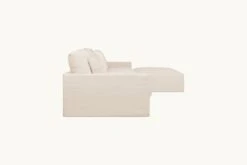 Devyn Chaise Sectional -SIXPENNY STORE devyn chaise sectional washed cotton linen corn silk product PDP3 4 pc