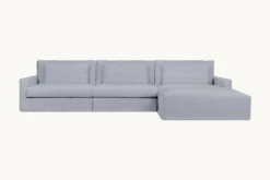 Devyn Chaise Sectional -SIXPENNY STORE devyn chaise sectional washed cotton linen dried lavender product 4 pc c837e3b2 abaf 4cf6 bb93 e7f45f09f110