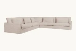 Devyn Corner Sectional 34 Devyn Corner Sectional -SIXPENNY STORE devyn corner sectional light weight linen oat flour product
