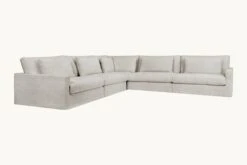 Devyn Corner Sectional 32 Devyn Corner Sectional -SIXPENNY STORE devyn corner sectional medium weight linen jasmine rice product