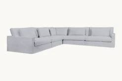 Devyn Corner Sectional 35 Devyn Corner Sectional -SIXPENNY STORE devyn corner sectional medium weight linen poppy seed product