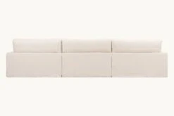 Devyn Corner Sectional Slipcover Only -SIXPENNY STORE devyn corner sectional washed cotton linen corn silk product PDP4 slipcover