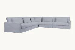Devyn Corner Sectional 30 Devyn Corner Sectional -SIXPENNY STORE devyn corner sectional washed cotton linen dried lavender product