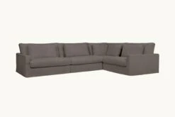 Devyn L-Shape Sectional Slipcover Only 30 Devyn L-Shape Sectional Slipcover Only -SIXPENNY STORE devyn lshape sectional cotton canvas moon dust product slipcover