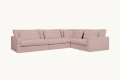Devyn L-Shape Sectional -SIXPENNY STORE devyn lshape sectional cotton linen sundazed coral product 0e324f86 5571 4438 acea 32f3a0205593