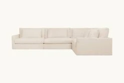 Devyn L-Shape Sectional Slipcover Only 22 Devyn L-Shape Sectional Slipcover Only -SIXPENNY STORE devyn lshape sectional washed cotton linen corn silk product PDP3 slipcover