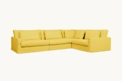 Devyn L-Shape Sectional Slipcover Only 36 Devyn L-Shape Sectional Slipcover Only -SIXPENNY STORE devyn lshape sectional washed cotton linen lemon ice product slipcover