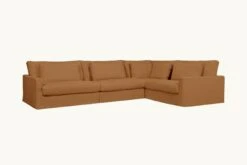 Devyn L-Shape Sectional Slipcover Only 37 Devyn L-Shape Sectional Slipcover Only -SIXPENNY STORE devyn lshape sectional washed cotton linen sweet potato product slipcover