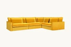 Devyn L-Shape Sectional -SIXPENNY STORE devyn lshape sectional washed cotton velvet amber coast product 5ec2c5f5 a70c 4960 a953 4d8704675831