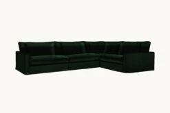 Devyn L-Shape Sectional Slipcover Only 31 Devyn L-Shape Sectional Slipcover Only -SIXPENNY STORE devyn lshape sectional washed cotton velvet emerald city product slipcover