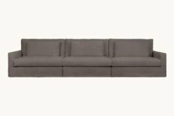 Devyn Sectional Slipcover Only -SIXPENNY STORE devyn sectional sofa cotton canvas moon dust product slipcover