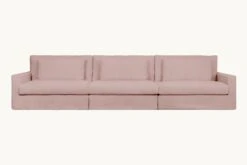 Devyn Sectional -SIXPENNY STORE devyn sectional sofa cotton linen sundazed coral product 22086981 264a 4c44 8be5 285671d178c4