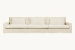 Devyn Sectional -SIXPENNY STORE devyn sectional sofa medium weight linen warm oatmeal product