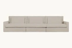 Devyn Sectional -SIXPENNY STORE devyn sectional sofa washed cotton linen blanched almond product