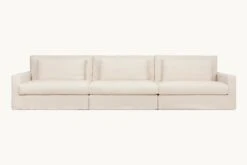 Devyn Sectional Slipcover Only -SIXPENNY STORE devyn sectional sofa washed cotton linen corn silk product slipcover