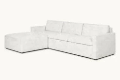 Devyn Sleeper Chaise Sectional -SIXPENNY STORE devyn sleeper chaise sectional recycled faux fur dandelion poof product laf