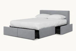 Devyn Upholstered Storage Bed -SIXPENNY STORE devyn storage bed light weight linen ink cap product pdp5 queen