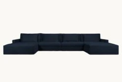 Devyn U-Shape Sectional 38 Devyn U-Shape Sectional -SIXPENNY STORE devyn ushape sectional cotton canvas ancient indigo product
