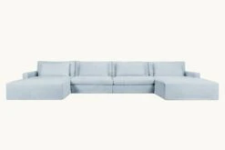 Devyn U-Shape Sectional 36 Devyn U-Shape Sectional -SIXPENNY STORE devyn ushape sectional cotton linen salt water product