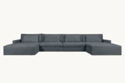 Devyn U-Shape Sectional 28 Devyn U-Shape Sectional -SIXPENNY STORE devyn ushape sectional light weight linen black pepper product