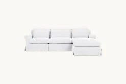 Elias Chaise Sectional Slipcover Only 26 Elias Chaise Sectional Slipcover Only -SIXPENNY STORE elias chaise sectional cotton linen pacific pearl product 4 pc slipcover