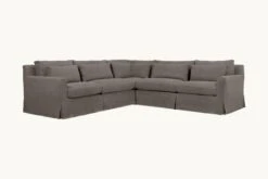 Elias Corner Sectional 31 Elias Corner Sectional -SIXPENNY STORE elias corner sectional cotton canvas moon dust product slipcover