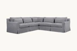 Elias Corner Sectional 26 Elias Corner Sectional -SIXPENNY STORE elias corner sectional light weight linen ink cap product slipcover