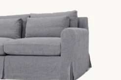 Elias L-Shape Sectional -SIXPENNY STORE elias lshape sectional light weight linen ink cap product PDP5