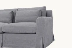 Elias L-Shape Sectional Slipcover Only -SIXPENNY STORE elias lshape sectional light weight linen ink cap product PDP5 slipcover