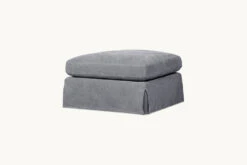 Elias Ottoman Slipcover Only -SIXPENNY STORE elias ottoman light weight linen ink cap product PDP3 sectional slipcover