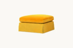 Elias Ottoman Slipcover Only -SIXPENNY STORE elias ottoman washed cotton velvet amber coast product sectional slipcover