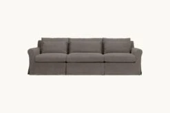 Elias Sectional -SIXPENNY STORE elias sectional sofa cotton canvas moon dust product