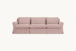 Elias Sectional -SIXPENNY STORE elias sectional sofa cotton linen sundazed coral product
