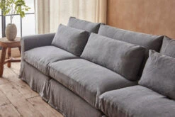 Elias Sectional -SIXPENNY STORE elias sectional sofa light weight linen ink cap product PDP6 28da7716 7341 4fd9 b82d 5ed294806a35