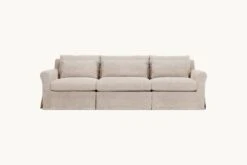 Elias Sectional -SIXPENNY STORE elias sectional sofa light weight linen oat flour product