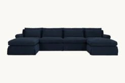 Elias U-Shape Sectional 29 Elias U-Shape Sectional -SIXPENNY STORE elias ushape sectional cotton canvas ancient indigo product slipcover a15d8eae 57e3 4a29 9bcd 92f1213a4d5e