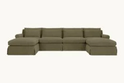 Elias U-Shape Sectional 33 Elias U-Shape Sectional -SIXPENNY STORE elias ushape sectional cotton canvas quiet sage product slipcover 72c6313f 2c88 4b46 92a1 52b67c8b1b75
