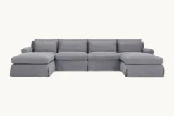 Elias U-Shape Sectional 26 Elias U-Shape Sectional -SIXPENNY STORE elias ushape sectional light weight linen ink cap product slipcover 3a5cb290 1fc6 462b 80b3 14742da69470