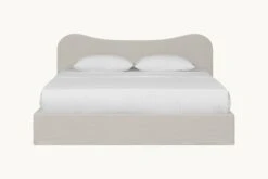 Esmé Bed -SIXPENNY STORE esme bed medium weight linen jasmine rice product pdp2 king