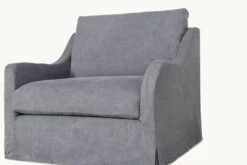 Esmé Chair Slipcover Only -SIXPENNY STORE esme chair light weight linen ink cap product PDP5 d1e31732 180e 4b41 a607 f3413246c771